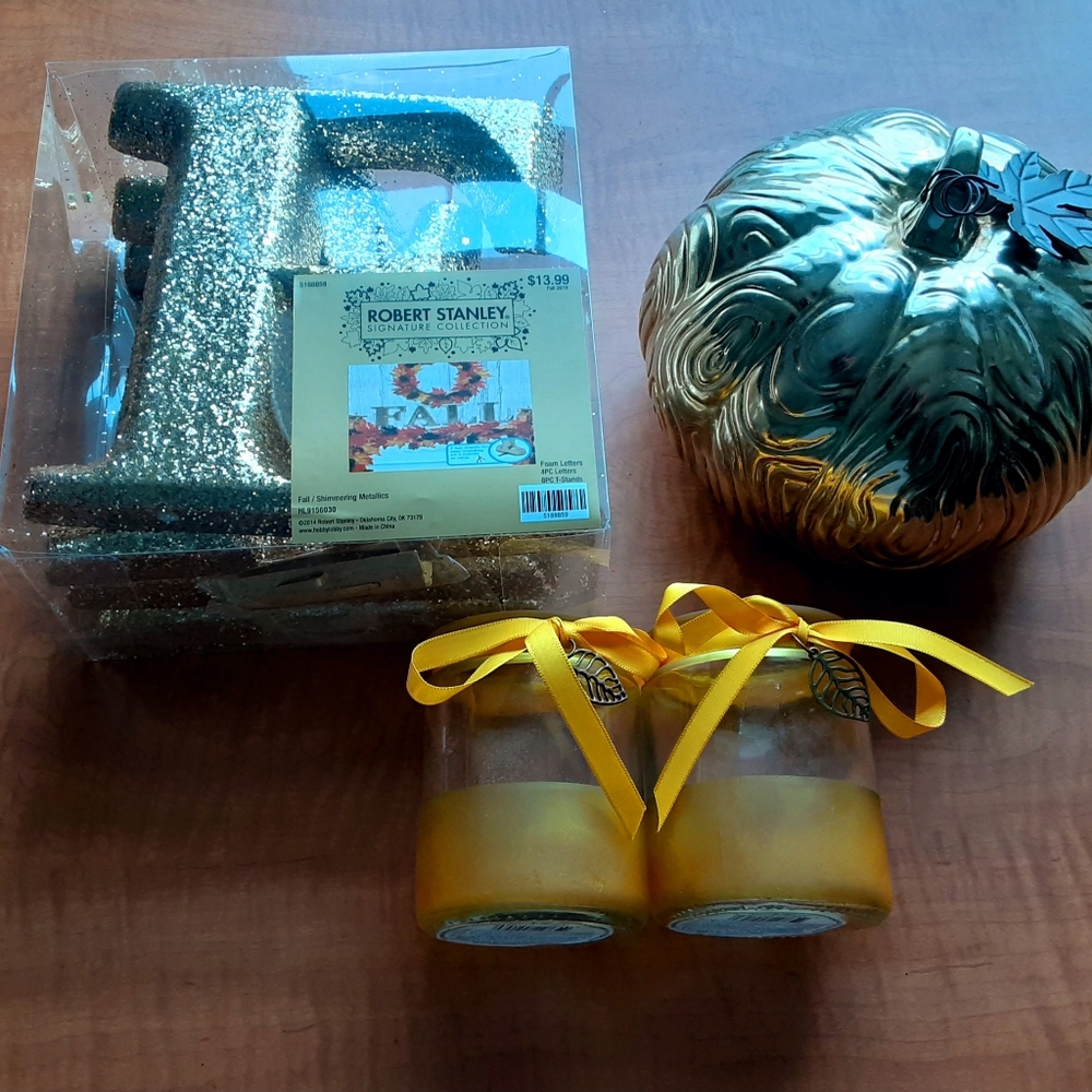 Fall Decoration Bundle Gold